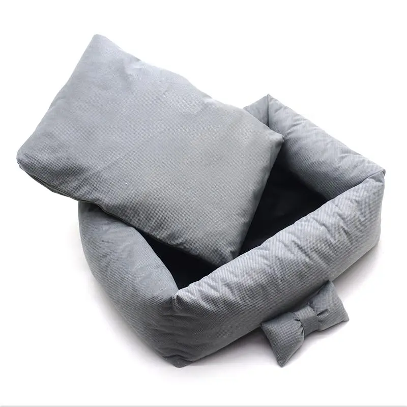 Лежак для собак та котів Zoo-hunt Бліць прямокутний сірий №2 50х70х21 см - фото 2