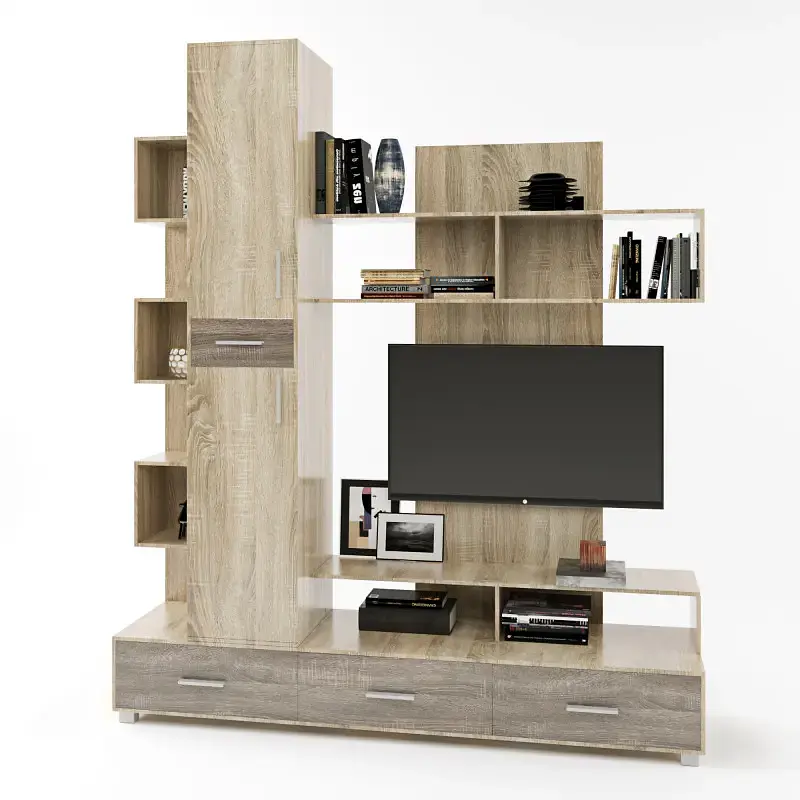 Стінка для вітальні Еверест Бриз сонома/трюфель (EVR-2249) - фото 2