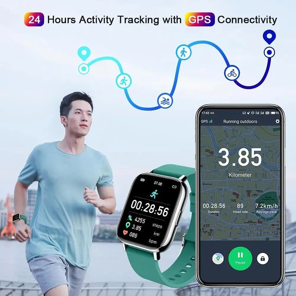 Смарт-годинник Jugeman Smartwatch Women Men 2024 Фітнес-трекер IP68 Водонепроникні - фото 4