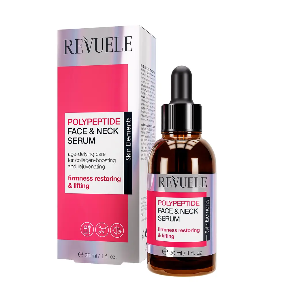 Сироватка для обличчя та шиї з поліпептидами Revuele 30 мл - фото 2