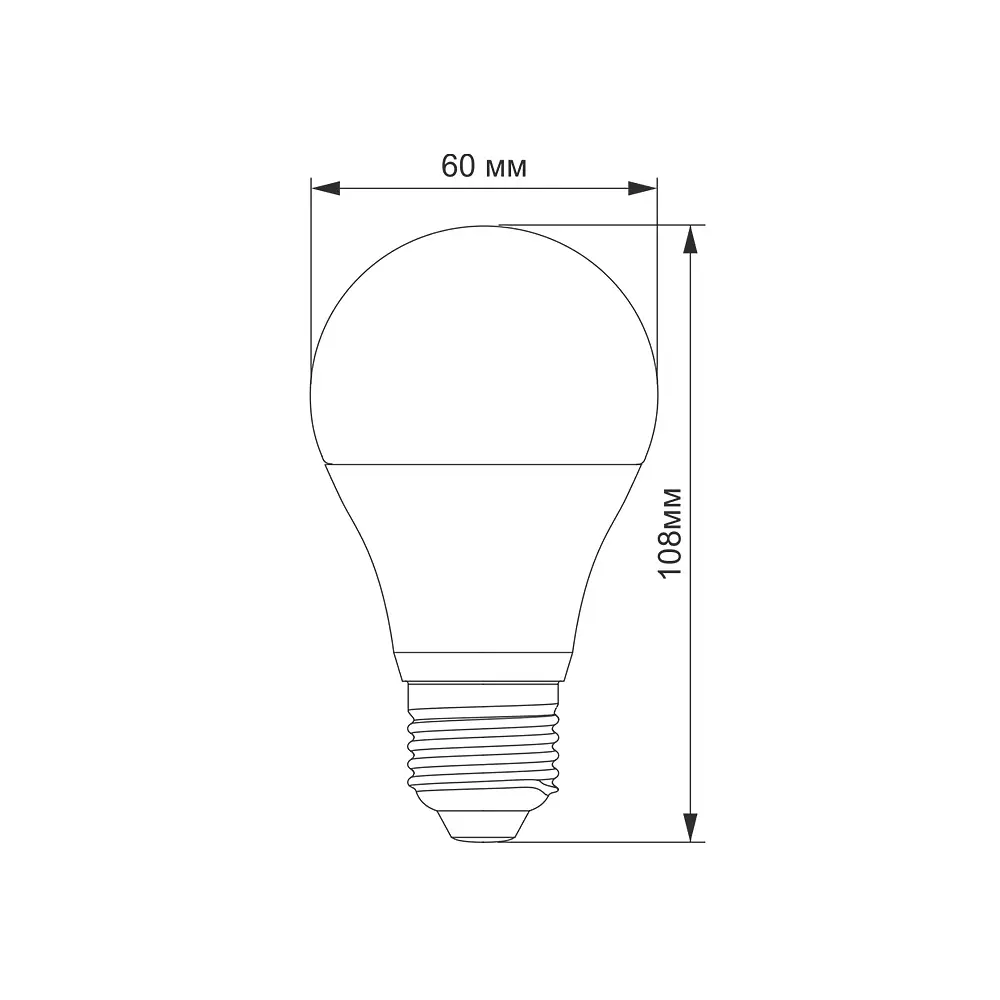 LED-лампа Titanum A60 8W E27 4100K (24923-000) - фото 3