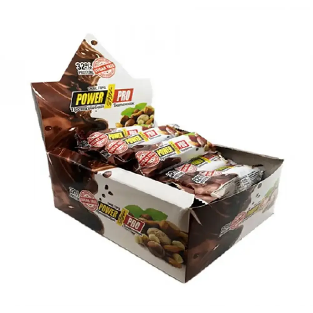 Протеїнові батончики Protein Bar Nutella 32% — 20 × 60 г Nut Without sugar