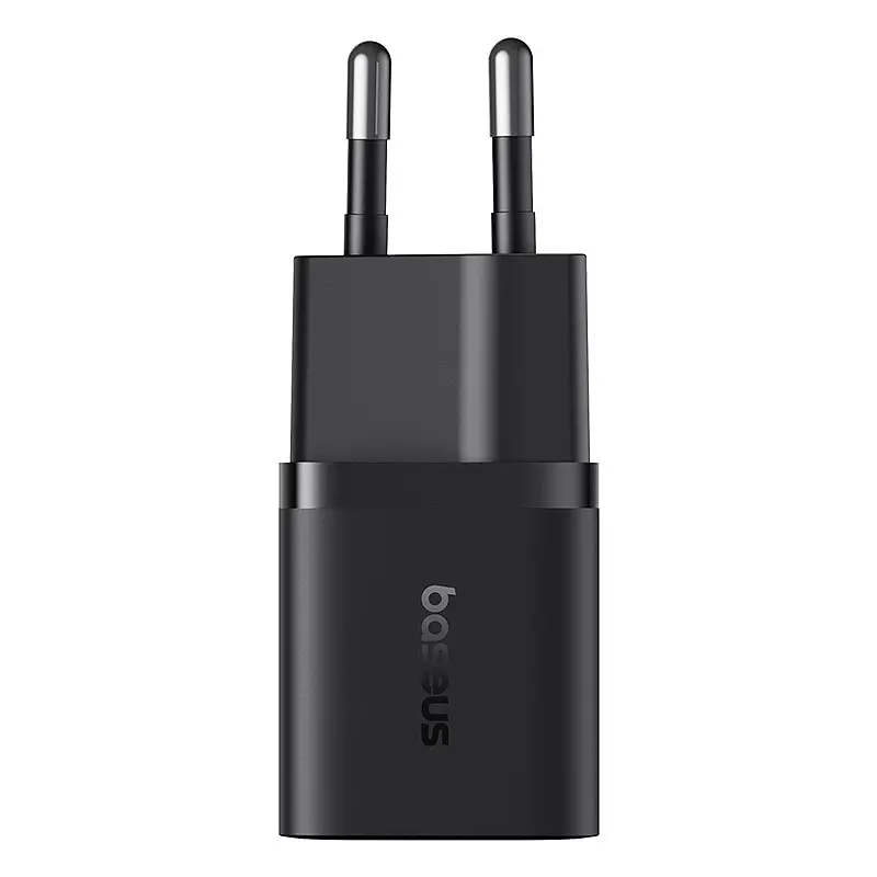 Сітчасте зарядне пристрій Baseus GaN5 Fast Charger (mini) 1C 25W EU Cluster чорний - фото 3