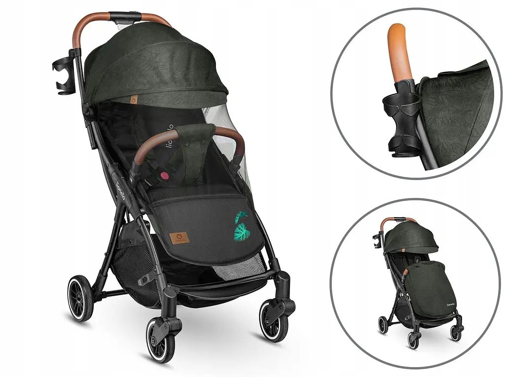 Прогулочная коляска Lionelo Julie Tropical Green - фото 8