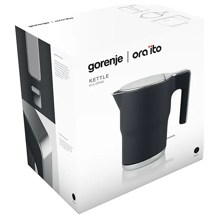 Электрочайник Gorenje K15ORAB 1.5 л 1.5 л черный - фото 3