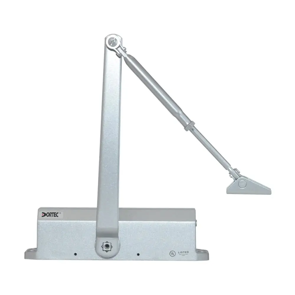 Дверний доводчик Dortec DT-516H Silver з фіксацією дверей у відчиненому положенні (63-00006) - фото 3