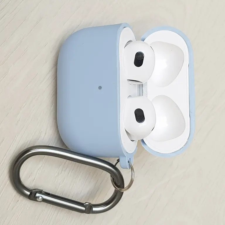 Чохол для Airpods 3 силікон з мікрофіброй  - фото 3