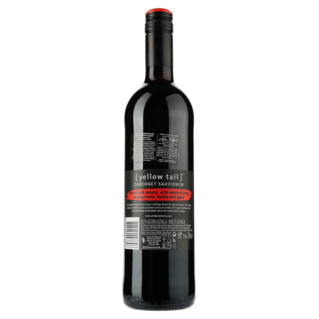 Вино Yellow Tail Cabernet Sauvignon червоне напівсолодке 13.5% 0.75 л (475083) - фото 2