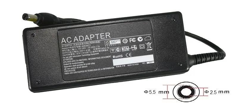 Блок живлення для ноутбуків PowerPlant IBM/LENOVO 220V, 16V 72W 4.5A (5.5*2.5) (IB72D5525)