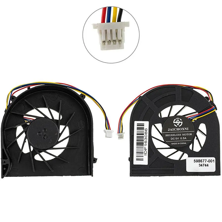 Вентилятор для ноутбука HP PROBOOK 4520S 4525S 4720S 4PIN (KSB0505HB / 598677-001/613291-001) (Кулер)