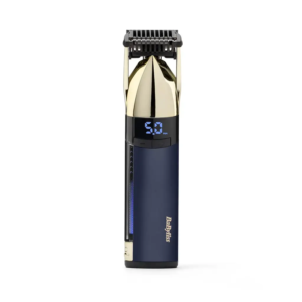Тример Super-X Metal Series Navy&Gold Edition, для голови, вусів та бороди, акум., насадок- BaByliss teh0017670 - фото 3