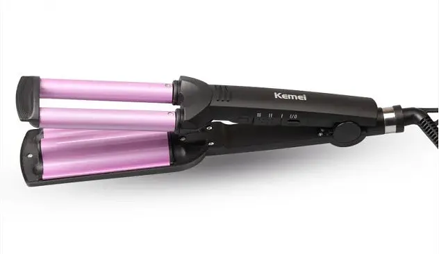 Потрійна плойка Kemei Km-2022 Щипці - фото 4