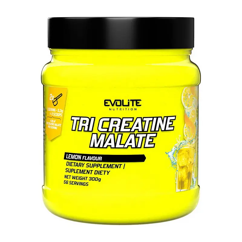 Мікронізований Три-Креатин Evolite Nutrition Малат - 300 г