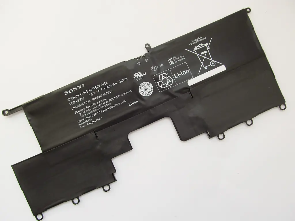 Акумулятор для ноутбука Sony VGP-BPS38, 4740 mAh (36Wh), 4cell, 7.5V, Li-ion, чорний - фото 2