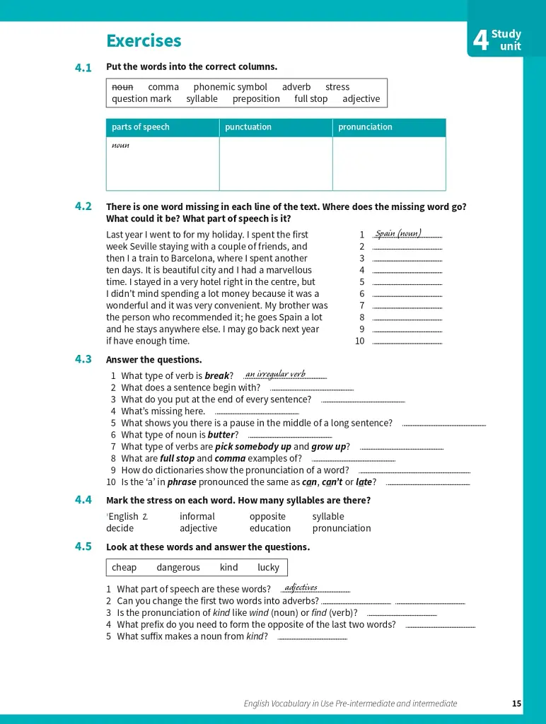 English Vocabulary in Use Pre-intermediate and Intermediate. Book with Answers. Vocabulary Reference and Practice (4th Edition) - фото 9