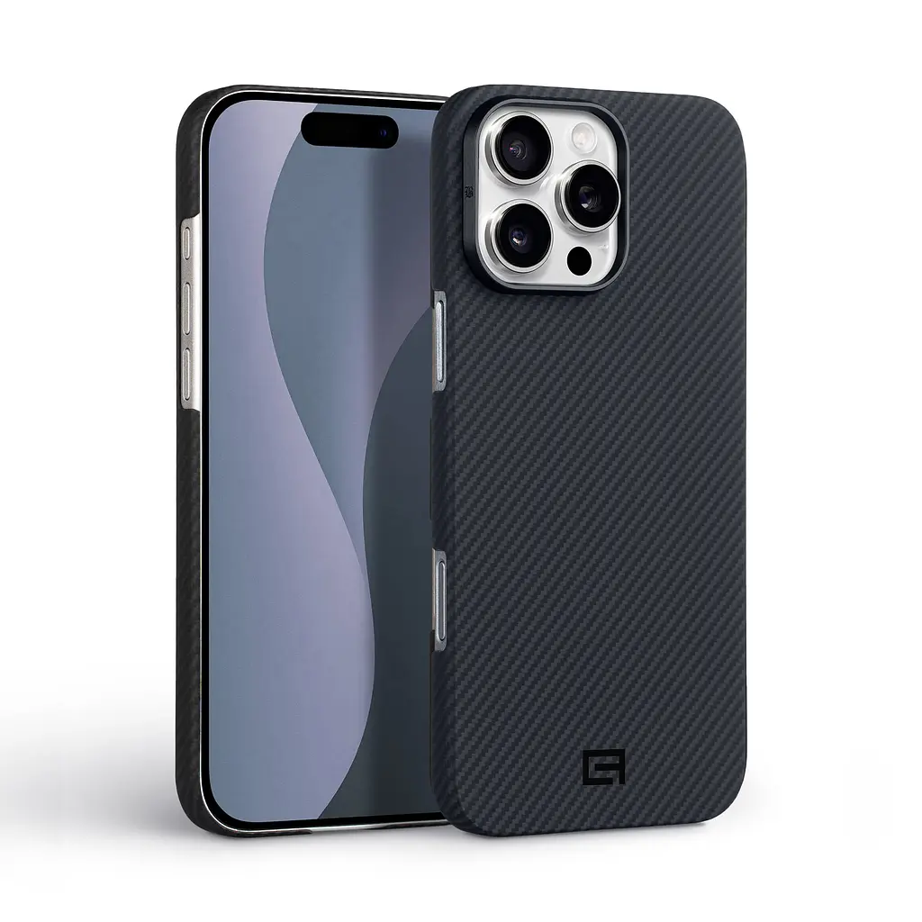 Чехол ArmorStandart BlackIcon Aramid Twill MagCase для Apple iPhone 16 Pro Max Black (ARM90152) - фото 2
