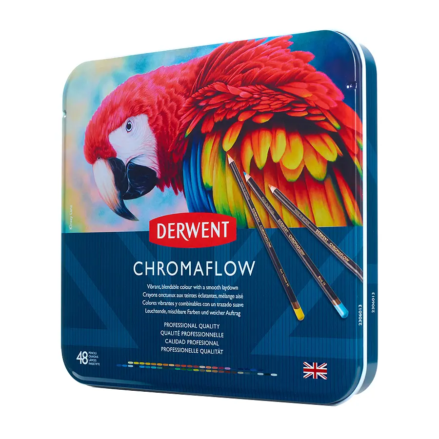 Набір кольорових олівців Chromaflow 48 шт. мет. коробка Derwent - фото 9