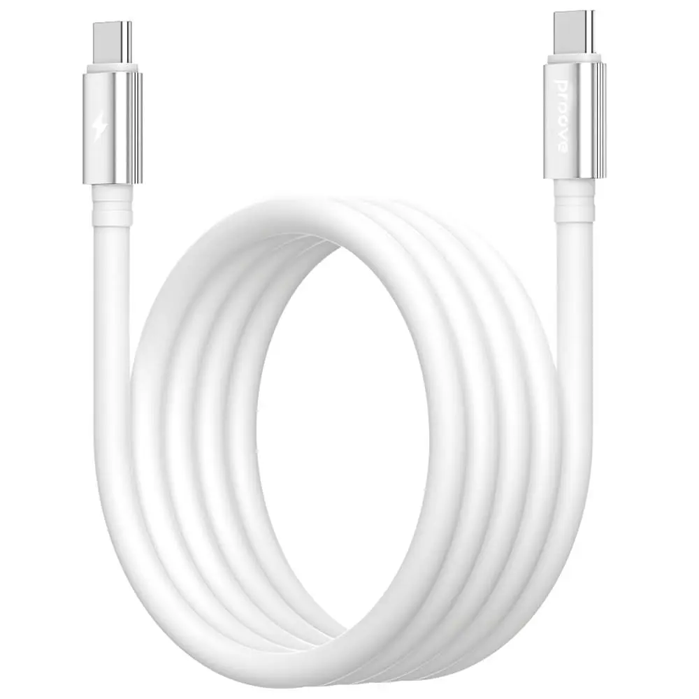 Кабель Proove Magneto Type-C to Type-C 60W (1m) white (CCMA60002202) - фото 2