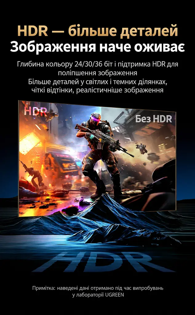 HDMI-розгалужувач UGREEN CM714 спліттер HDMI 2.1 1 вхід і 8 виходів дублювання одного зображення на 8 екранах 8K 60 Гц і 4K 240 Гц для 8K 60 Гц і 4K 240 Гц (25860) - фото 13