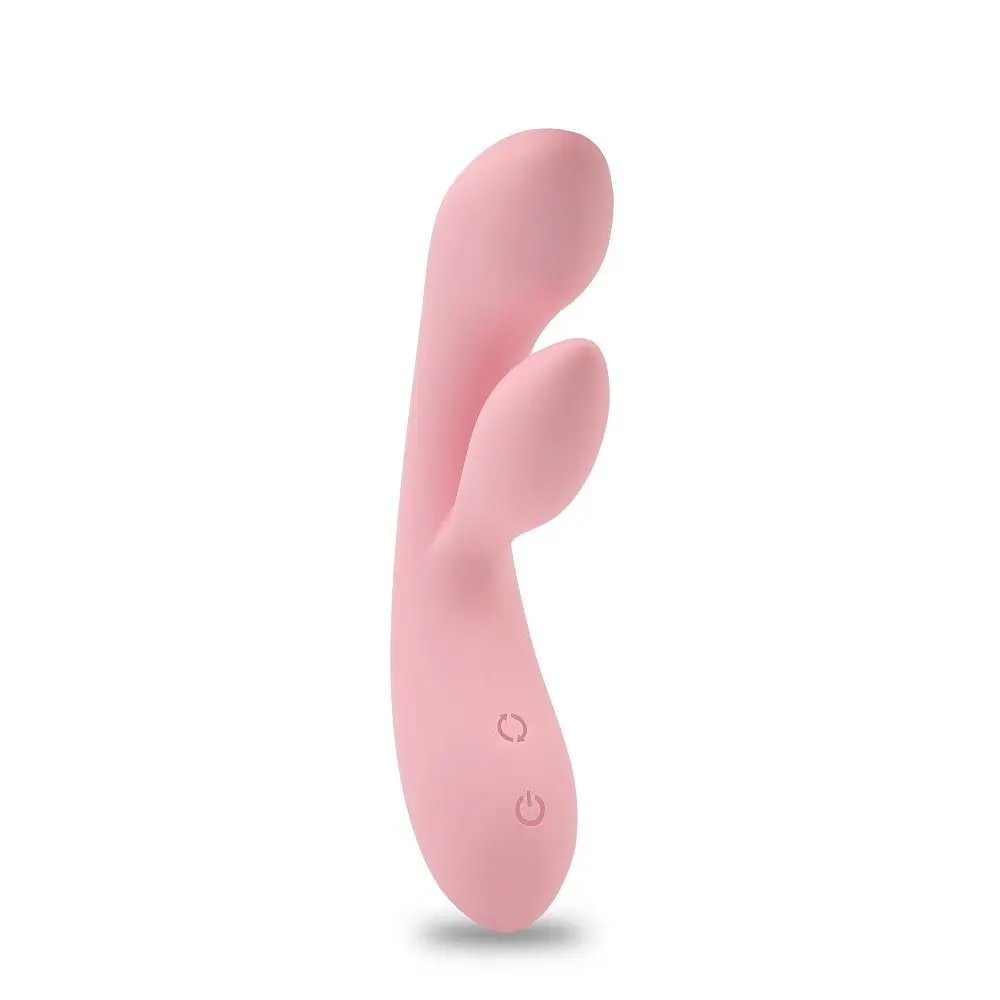 Вібратор з 2 відростками Chisa Aphrovibe Light Pink Oh My Rabbit - фото 7