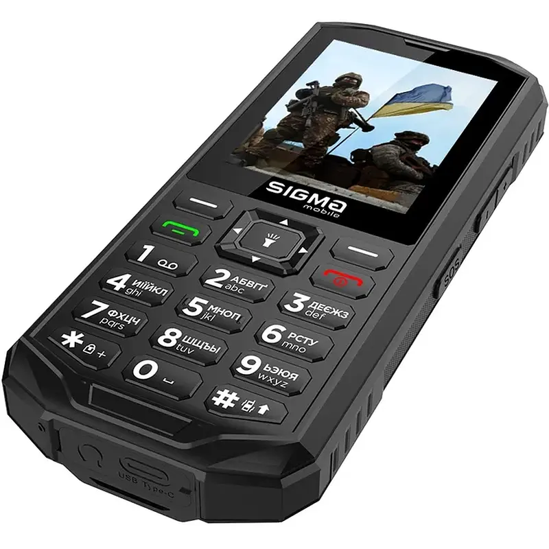 Телефон Sigma PA68 black - фото 5
