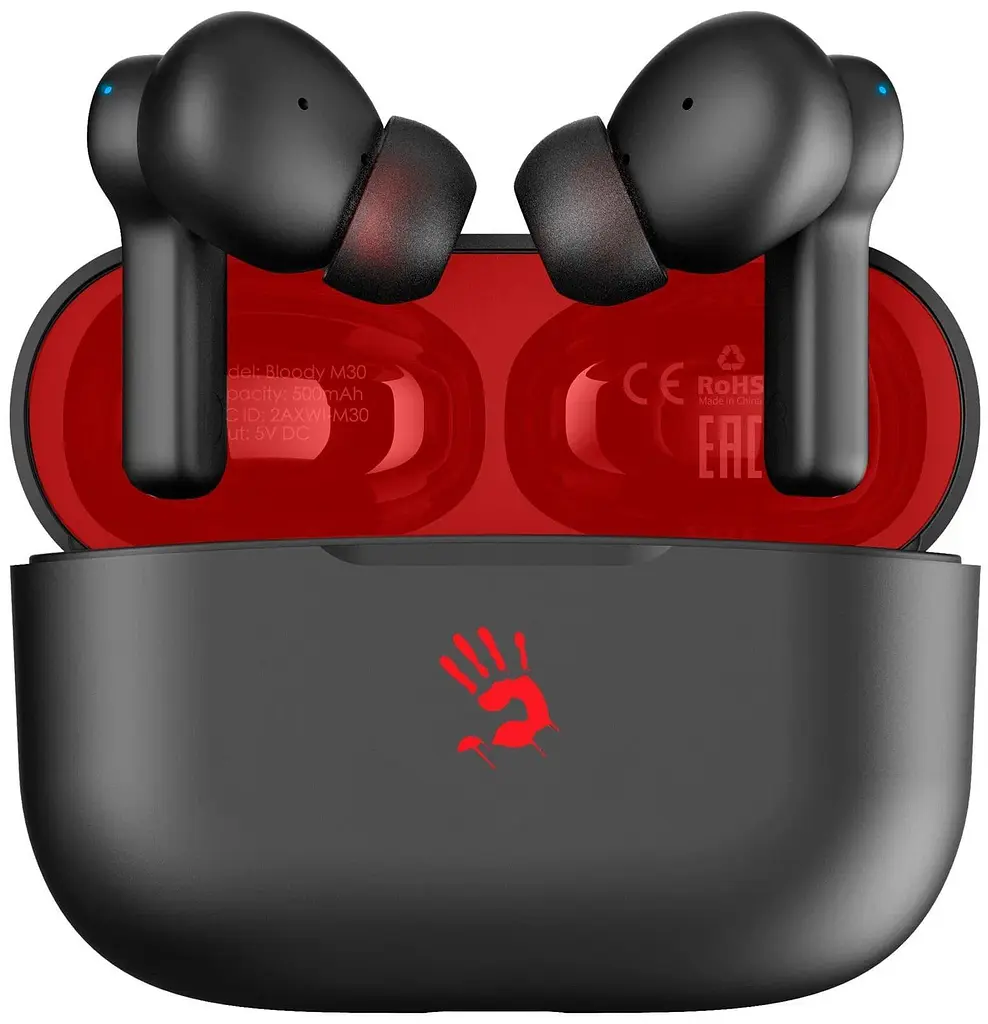 Навушники Bloody TWS A4Tech M30 Black Red (M30 (Black+Red))