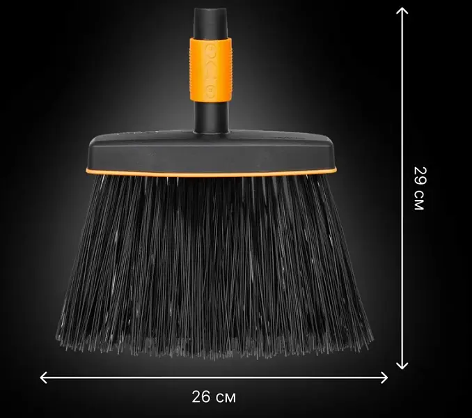 Мітла для підмітання Fiskars QuikFit 135534 (1001415) (насадка) - фото 4