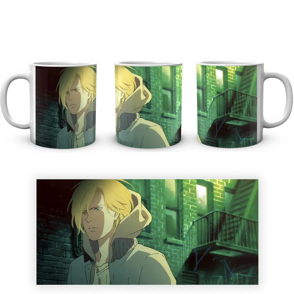 Кружка GeekLand Banana Fish Банановая Рыба Эш BF 02.01 330 мл белая - фото 4