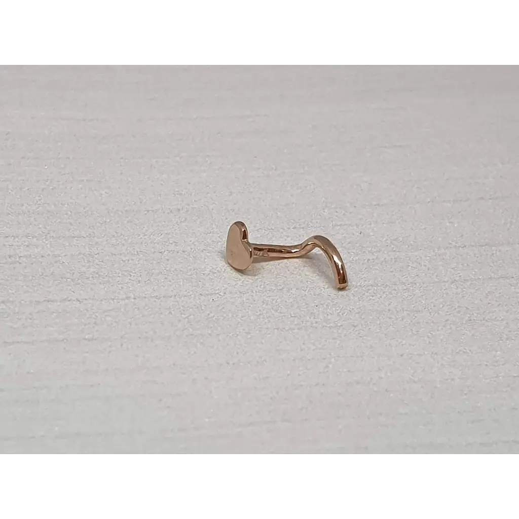 Золотая серьга-пирсинг Favoritum в нос. 310130 - фото 2