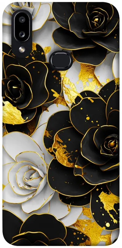 Чохол Demsky Flower black-white для Samsung Galaxy A10s