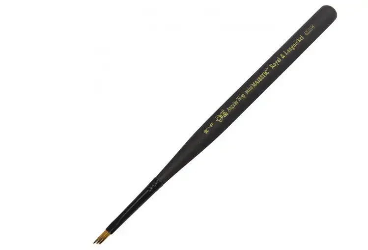 Пензлик "R&L" №10/0 арт.4200AW синтетика, скошений - фото 2