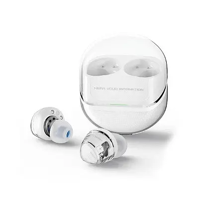 Bluetooth навушники - бездротові tws Soundpeats Clear Dots Pods cream (білі) - фото 3