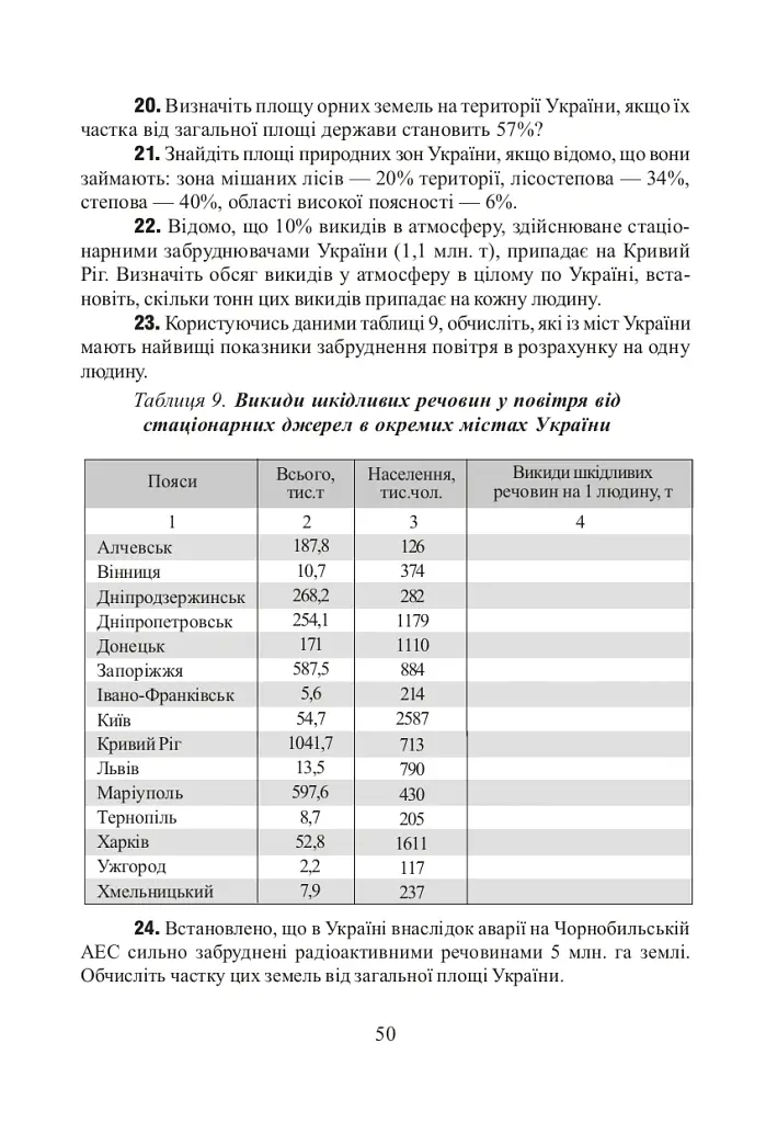 Фізична географія. Збірник задач і вправ. 6-8 класи. (2-ге видання, доповнене і перероблене) - Ольга Заставецька - фото 8