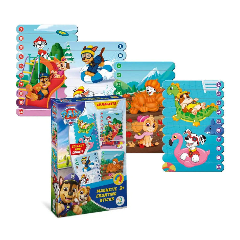Магнітні палички для рахування "Paw Patrol: Сезони" DoDo Toys 200655, 40 магнітних елементів - фото 4