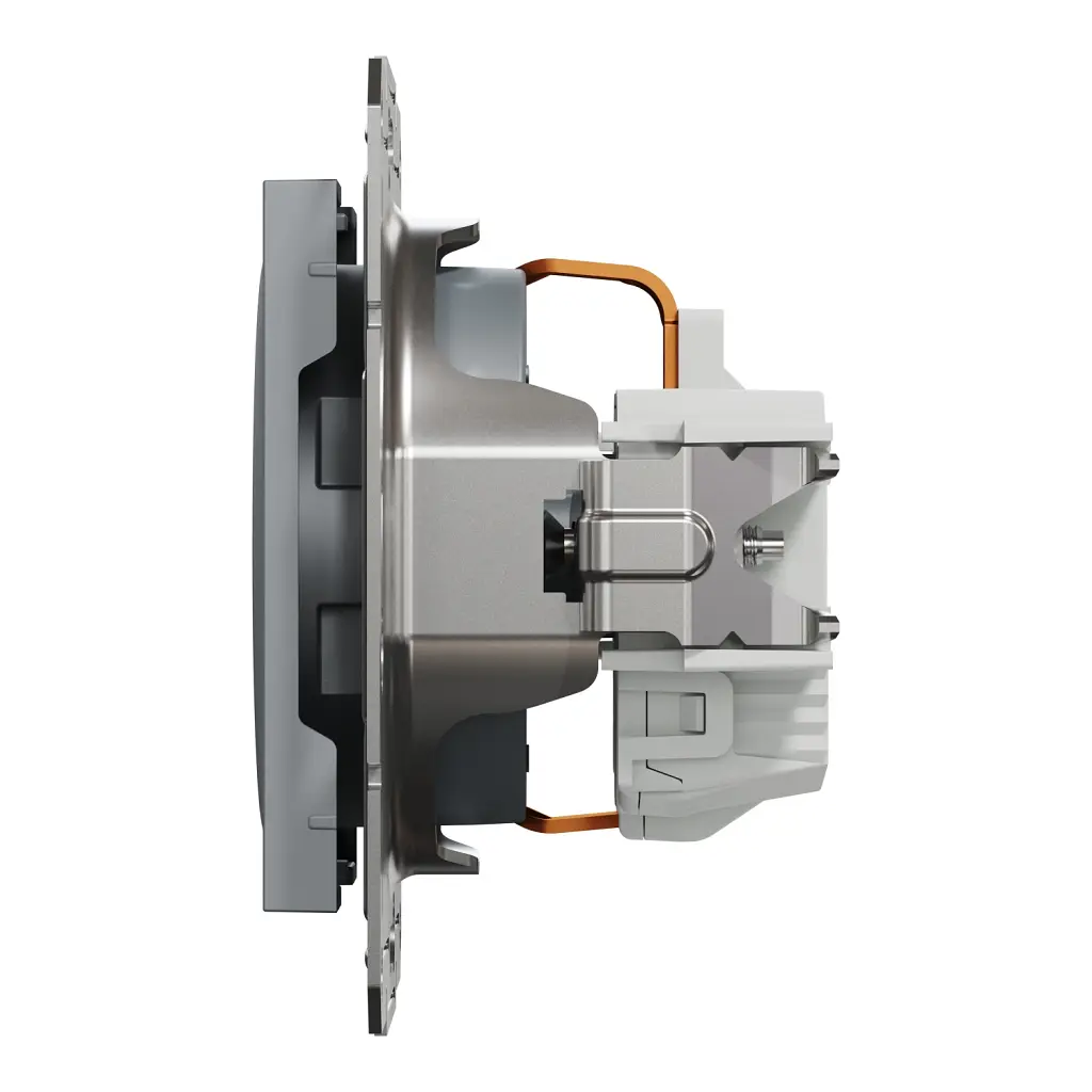 Розетка Schneider Electric ASFORA сталь (EPH2900162) - фото 4