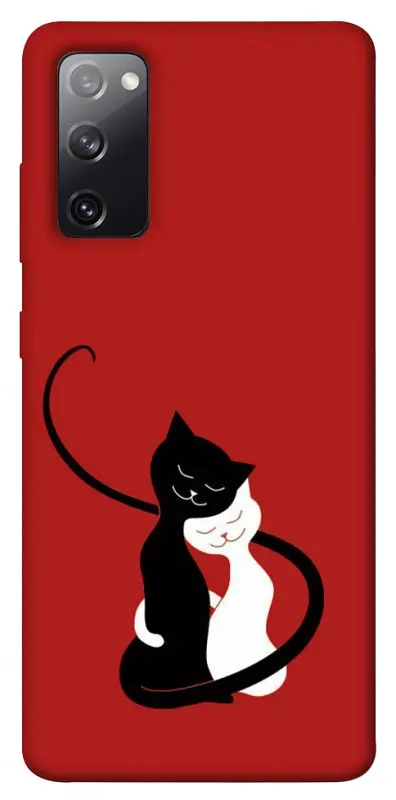 TPU чехол Demsky Закохані коти для Samsung Galaxy S20 FE