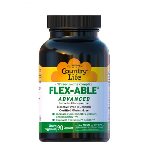 Препарат для суглобів і зв'язок Country Life Flex-Able, 90 капсул