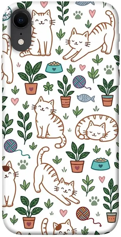 TPU чохол Demsky Cats pattern для Apple iPhone XR (6.1")