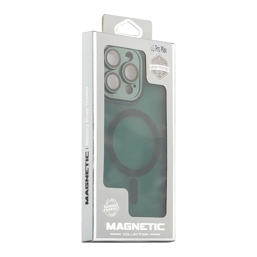Чохол-накладка Magnetic Camera Lens with Magsafe Apple iPhone 15 Pro Dark Green (35215_3345373) - фото 2