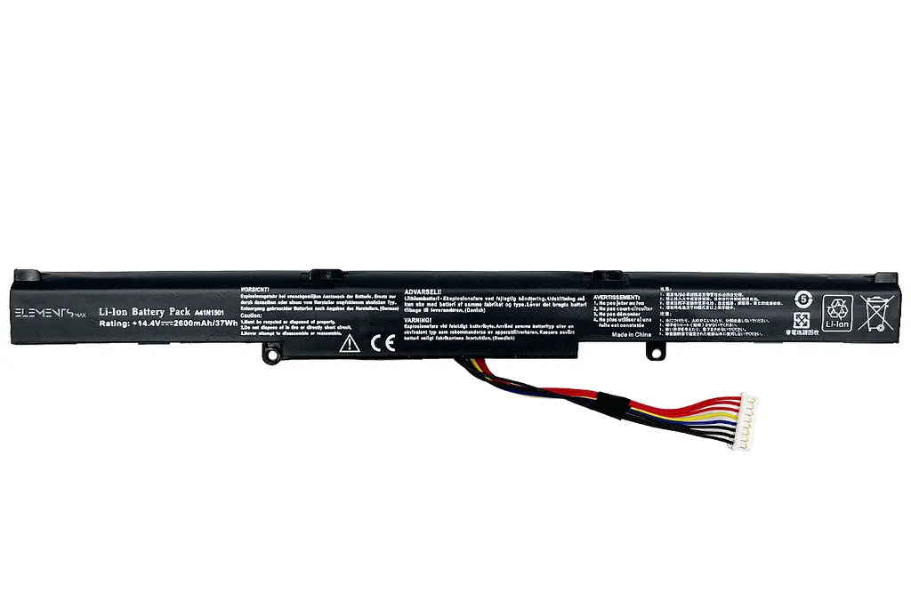 Акумулятор для Asus N552V N552VX N552VW N752V N752VX N752VW GL752VL GL752VW GL752JW G752VW 14.4V 2600 mAh (A41N1501-4S1P-2600) - фото 2