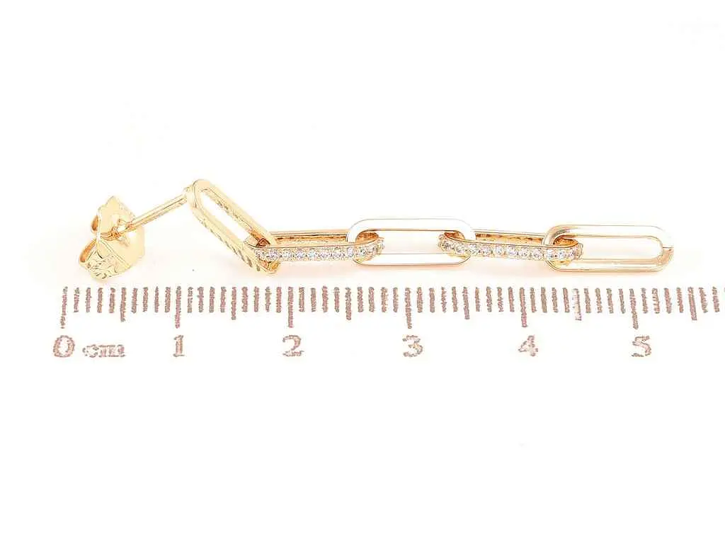 Сережки Xuping пусети позолота 18K "Підвіски з кристалами" 288617 - фото 2