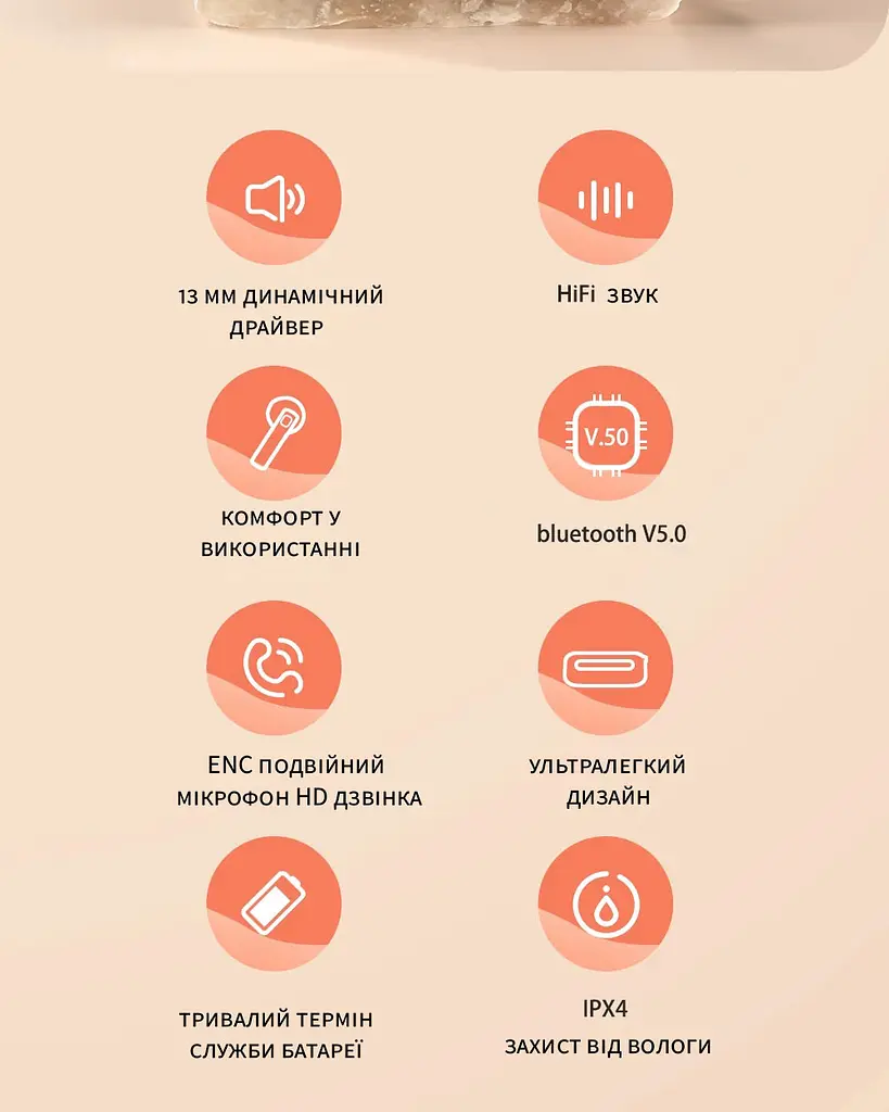 Бездротові навушники TWS BlitzWolf BW-FPE1 для Android, iPhone, iPad Black - фото 8