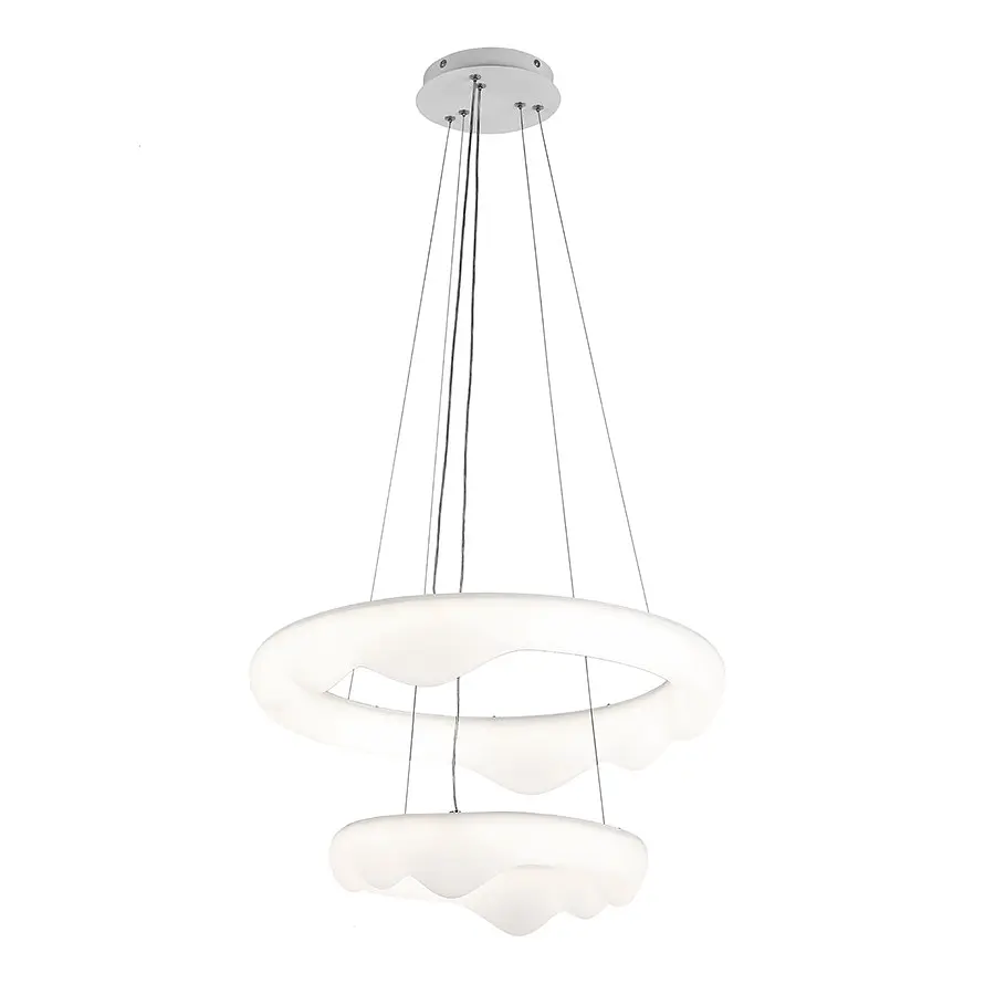 Люстра стельова LED Levistella 797MD6002 (500+330), 80W, діаметр 330+500 мм, три режими світла, пульт, сучасний стиль - фото 3