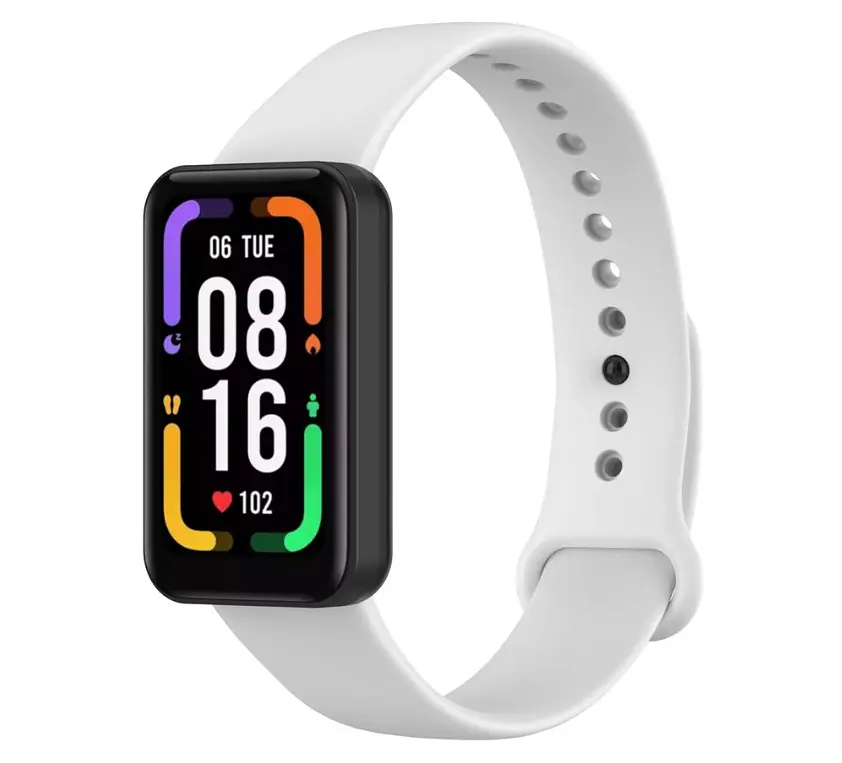 Силиконовый ремешок Primo для фитнеса браслета Xiaomi Redmi Smart Band Pro (M2101B1/BHR5501GL) White - фото 3