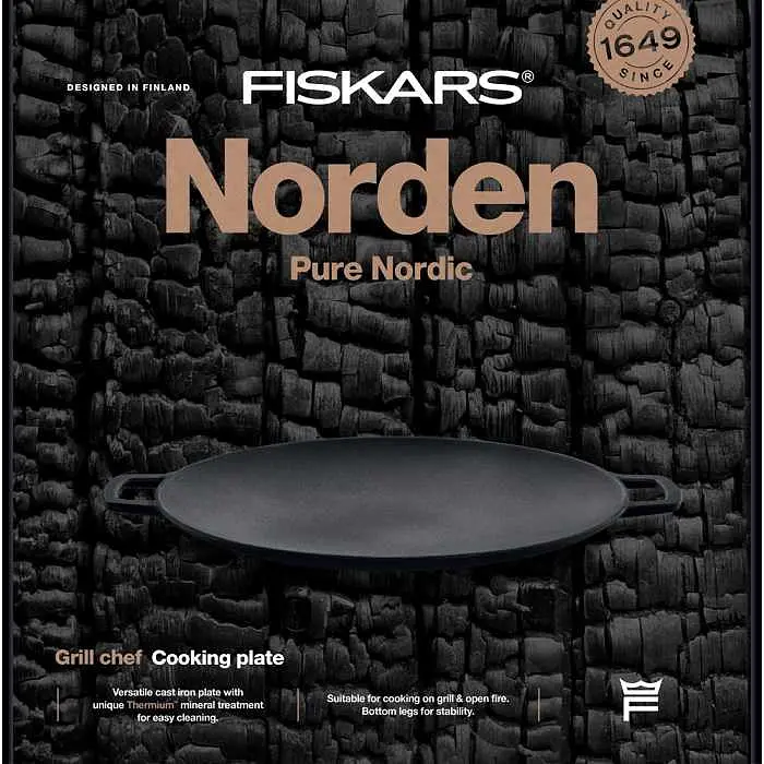 Сковорода-садж чавунна для гриля Fiskars Norden (1066432) - фото 8