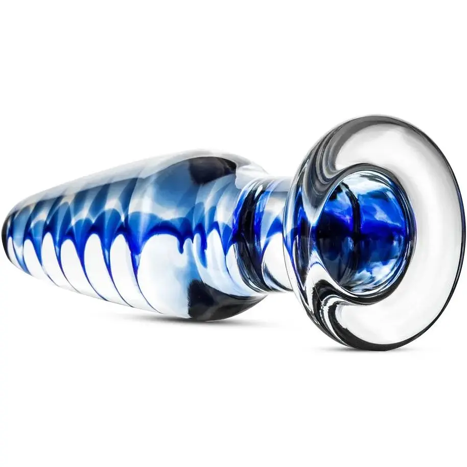 Скляна анальна пробка з внутрішньою спіраллю Gildo Glass ButtPlug No. 23 - фото 2
