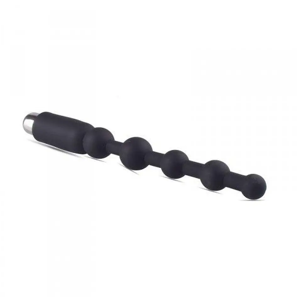 Анальний вібратор Toyz4lovers Anale Pearls, 19.5 см (чорний) - фото 4