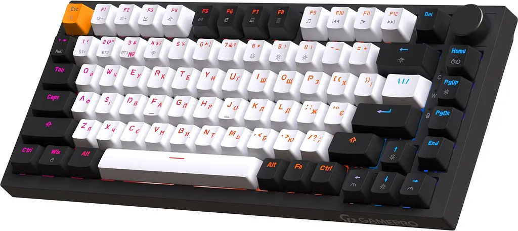 Клавіатура бездротова GamePro Asgard Valhalla QLAB Sakura Switch Black (MK160-B-QS-PRO) - фото 2