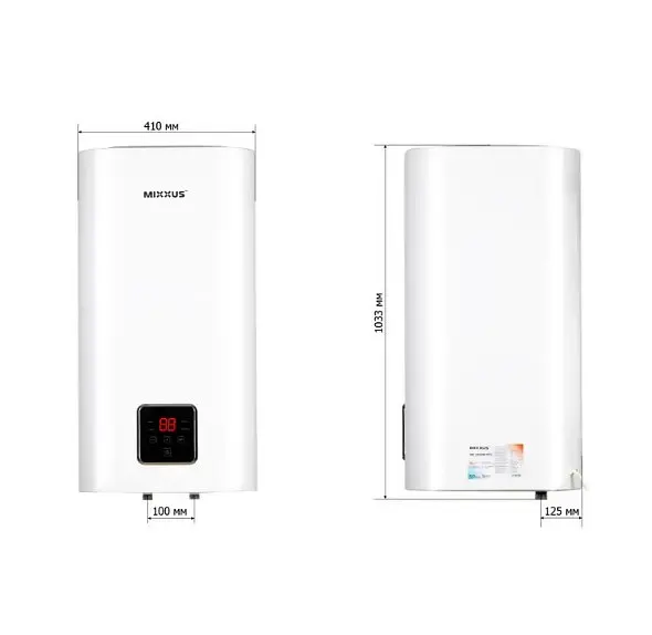 Водонагрівач Mixxus EWH-13100 CUBE WET(V) 100 л, 2 кВт, мокрий ТЕН, вертикальний, квадратний, білий (WH0613) - фото 4