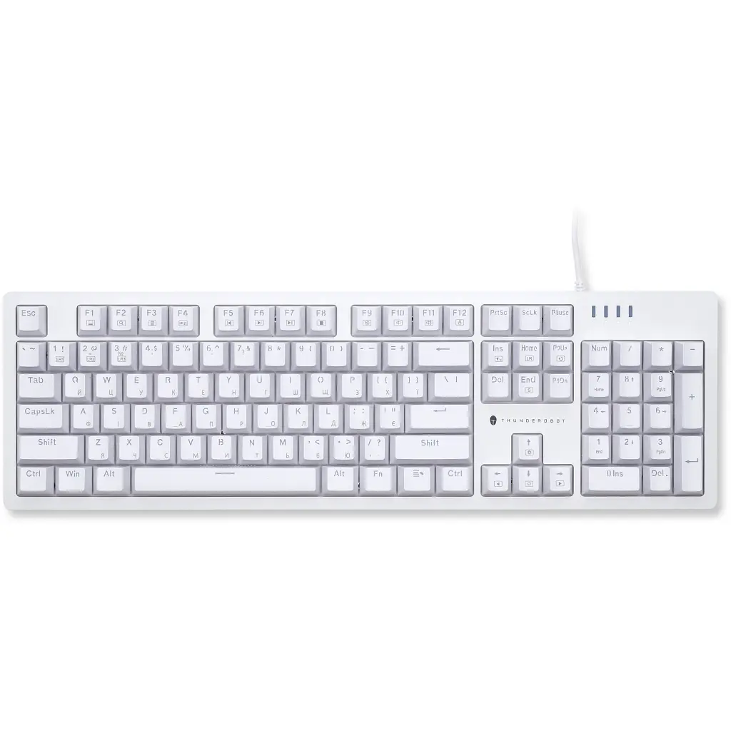 Клавіатура Thunderobot K104 Red Switch USB UA White (6932066308162) - фото 8